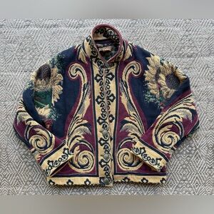 Painted Pony Sunflower Tapestry Jacket One Size Western Boho Festival